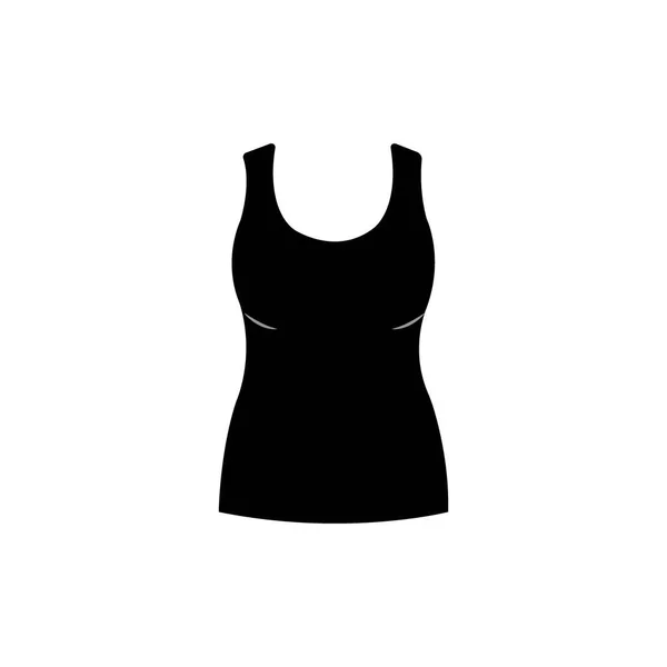 Mädchen Tank Top Symbol Logo Vektor Design Vorlage — Stockvektor