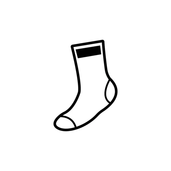 Çorap Simgesi Logo Vektör Tasarım Şablonu — Stok Vektör