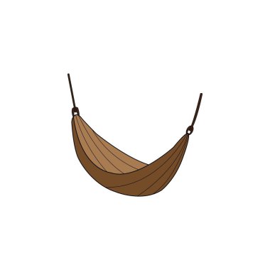 hamak simgesi logo vektör tasarım şablonu