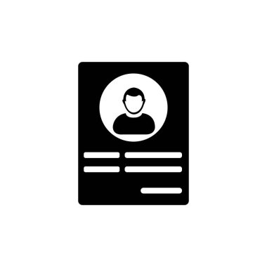 kimlik kartı simgesi logo vektör tasarım şablonu