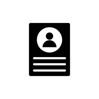 kimlik kartı simgesi logo vektör tasarım şablonu