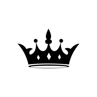 taç simgesi logo vektör tasarım şablonu