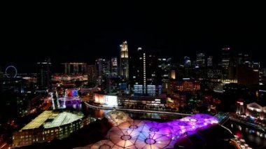 Hong Kong-14 Eylül 2018:4k zaman atlamalı bina ve Hong Kong şehir silüeti