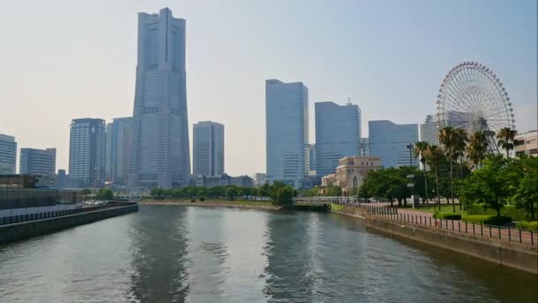 Zeitraffer Ansicht Von Yokohama Japan — Stockvideo
