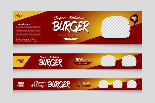 Food Web Banner Post Template set
