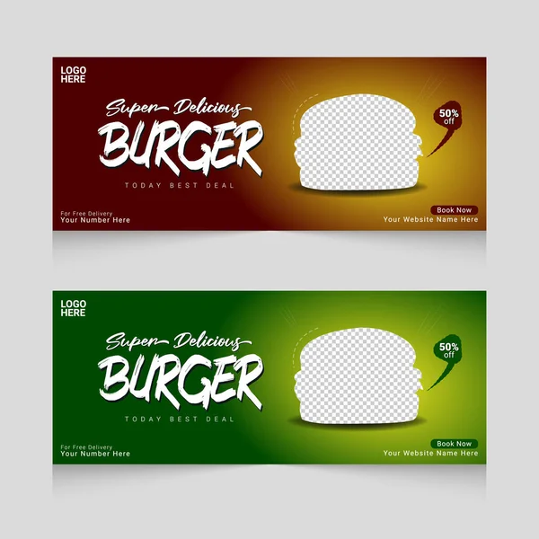 Food Web Banner Post Template set