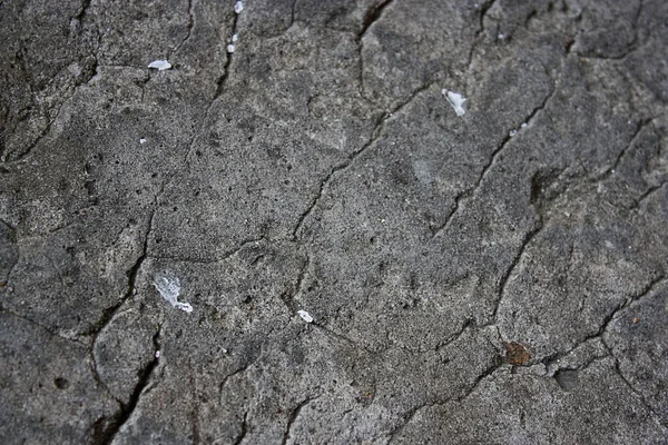Grey Dirty Cracked Cement Wall Sunlight — Zdjęcie stockowe