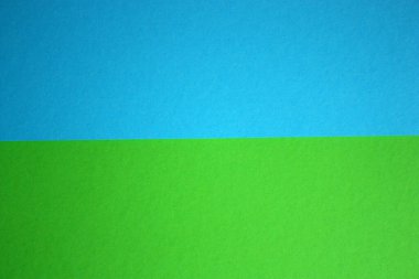 Çift yatay kağıt soyut arka plan ile yeşil ve mavi renkler. Üst görünüm.