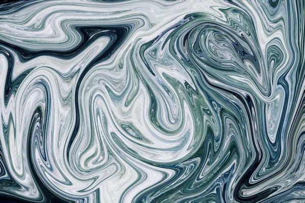 Açık Koyu Mavi Beyaz Mermer Arka Plan Yaratıcı Renkli Sıvı — Stok fotoğraf