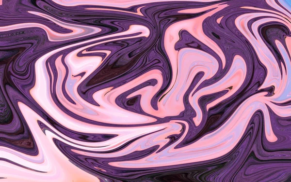 Viola Rosa Liquido Arte Turbinii Sfondo Illustrazione Creativa Astratta Con — Foto Stock
