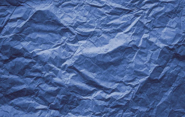 Buruşuk Mavi Ince Tasarım Kağıdı Düz Zemin Hediye Paketi Doğum — Stok fotoğraf
