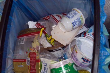 Çevre koruma, plastik atık torbası, geri dönüşüm için plastik atık toplama