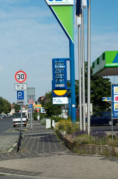 Symbol Image Costs Inflation Price Board Gas Station — Stock Photo, Image