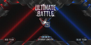 Modern metalik logolu gerçekçi 3D pankarta karşı. MMA konsepti - Dövüş gecesi, MMA, boks, güreş, Tayland boks, UFC posteri.