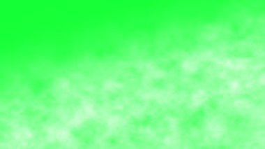 Animated moving fog and smoke on green screen background