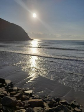 Güzel deniz manzarası. doğa arkaplanı