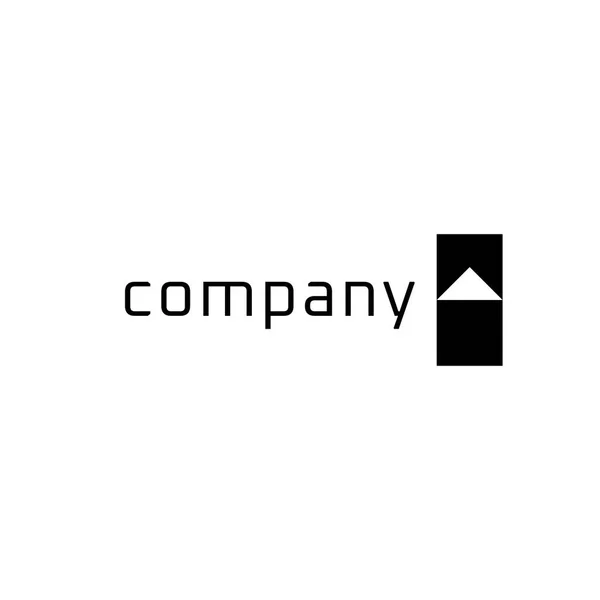 Corporate Tech Logo Moderno Triangolo — Vettoriale Stock