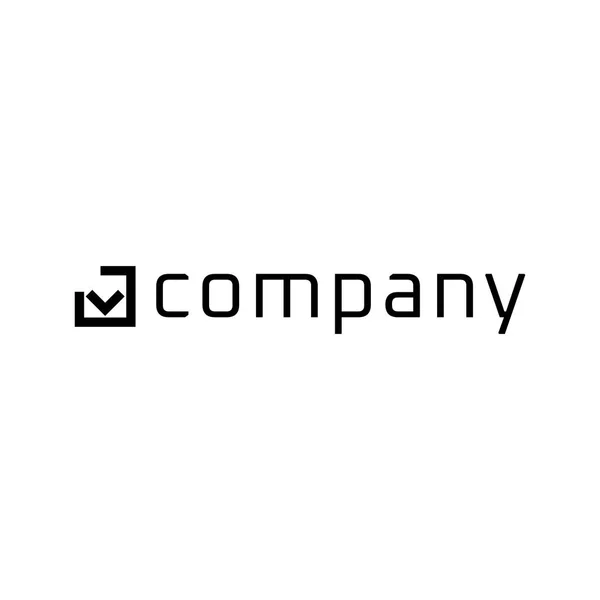 Logotipo Moderno Tecnologia Corporativa — Vetor de Stock