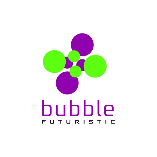 Bubble Circle Połączone — Wektor stockowy