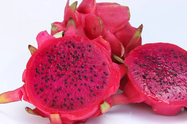 Dragon Fruit Sfondo Bianco — Foto Stock