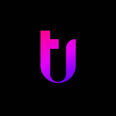 TU harfi logo vektör tasarımı