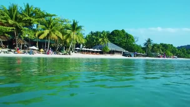 Bella Spiaggia Sull Isola Vietnamita Phuquoc Mio Incredibile Viaggio Nei — Video Stock