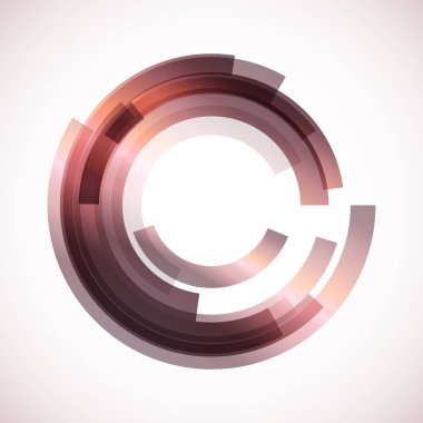 Dairelerden geometrik çerçeve, vektör soyut arkaplan, duvar kağıdı