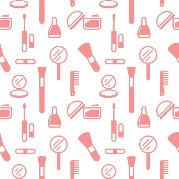 Kozmetik simgelerinin kusursuz dokusu, desen, soyut arkaplan, duvar kağıdı