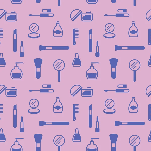 Kozmetik simgelerinin kusursuz dokusu, desen, soyut arkaplan, duvar kağıdı