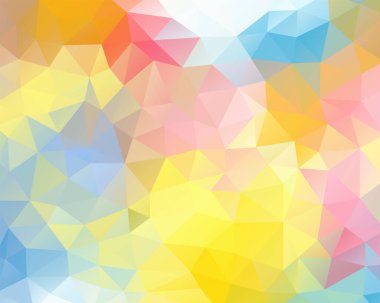 Çokgenlerden vektör arkaplanı, üçgenlerin soyut arkaplanı, duvar kağıdı 