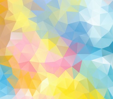 Çokgenlerden vektör arkaplanı, üçgenlerin soyut arkaplanı, duvar kağıdı