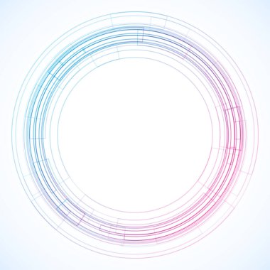 Dairelerden geometrik çerçeve, vektör soyut arkaplan, duvar kağıdı