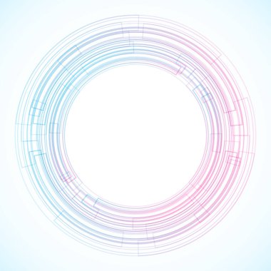 Dairelerden geometrik çerçeve, vektör soyut arkaplan, duvar kağıdı