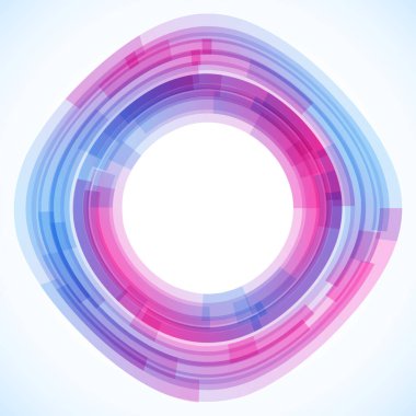 Dairelerden geometrik çerçeve, vektör soyut arkaplan, duvar kağıdı