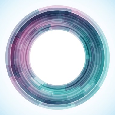 Dairelerden geometrik çerçeve, vektör soyut arkaplan, duvar kağıdı