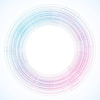 Dairelerden geometrik çerçeve, vektör soyut arkaplan, duvar kağıdı