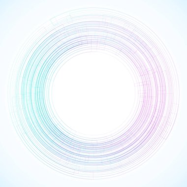 Dairelerden geometrik çerçeve, vektör soyut arkaplan, duvar kağıdı