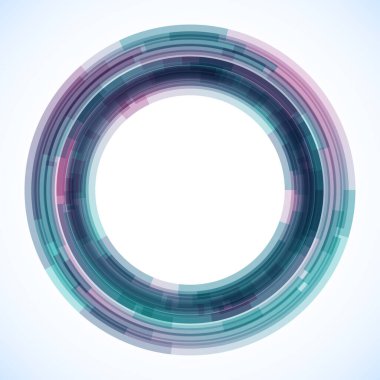 Dairelerden geometrik çerçeve, vektör soyut arkaplan, duvar kağıdı