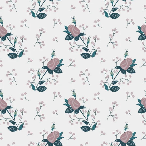 Çiçek arkaplanlı kusursuz doku, çiçeklerin klasik deseni, duvar kağıdı.