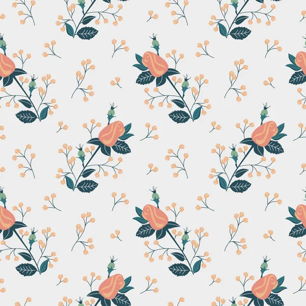 Çiçek arkaplanlı kusursuz doku, çiçeklerin klasik deseni, duvar kağıdı.