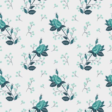 Çiçek arkaplanlı kusursuz doku, çiçeklerin klasik deseni, duvar kağıdı.