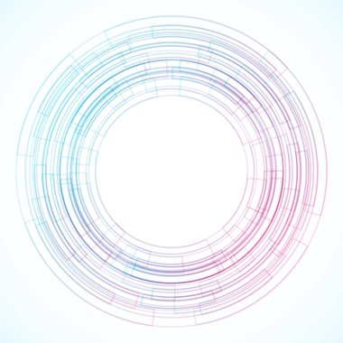 Dairelerden geometrik çerçeve, vektör soyut arkaplan, duvar kağıdı