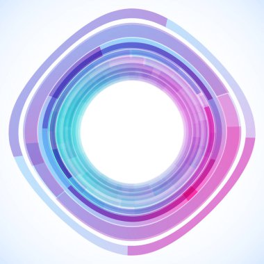 Dairelerden geometrik çerçeve, vektör soyut arkaplan, duvar kağıdı