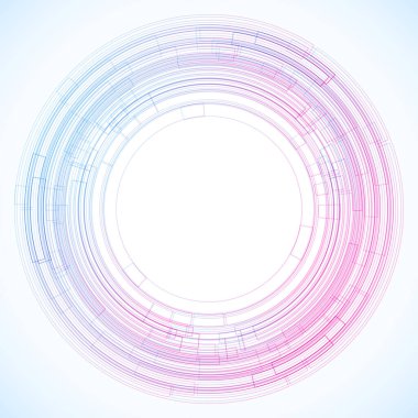 Dairelerden geometrik çerçeve, vektör soyut arkaplan, duvar kağıdı