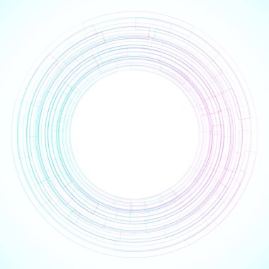 Dairelerden geometrik çerçeve, vektör soyut arkaplan, duvar kağıdı
