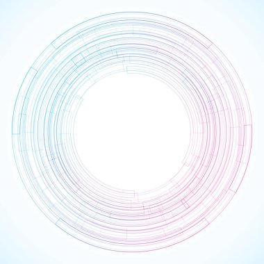 Dairelerden geometrik çerçeve, vektör soyut arkaplan, duvar kağıdı