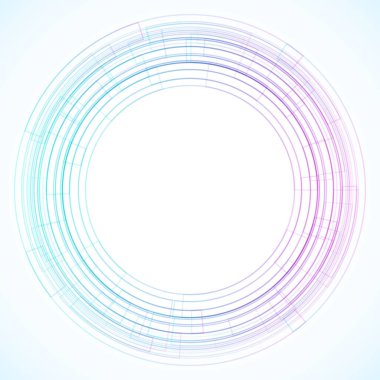 Dairelerden geometrik çerçeve, vektör soyut arkaplan, duvar kağıdı
