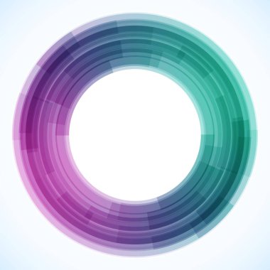 Dairelerden geometrik çerçeve, vektör soyut arkaplan, duvar kağıdı