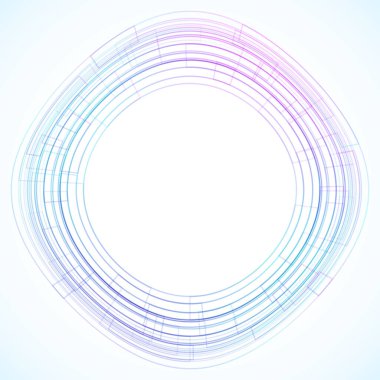 Dairelerden geometrik çerçeve, vektör soyut arkaplan, duvar kağıdı 