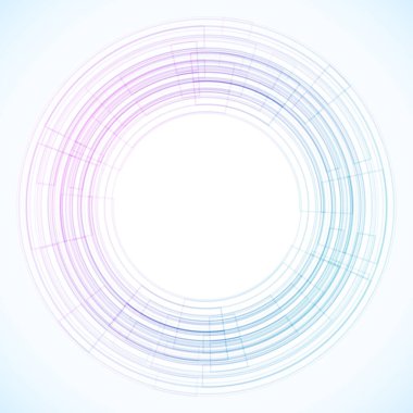 Dairelerden geometrik çerçeve, vektör soyut arkaplan, duvar kağıdı
